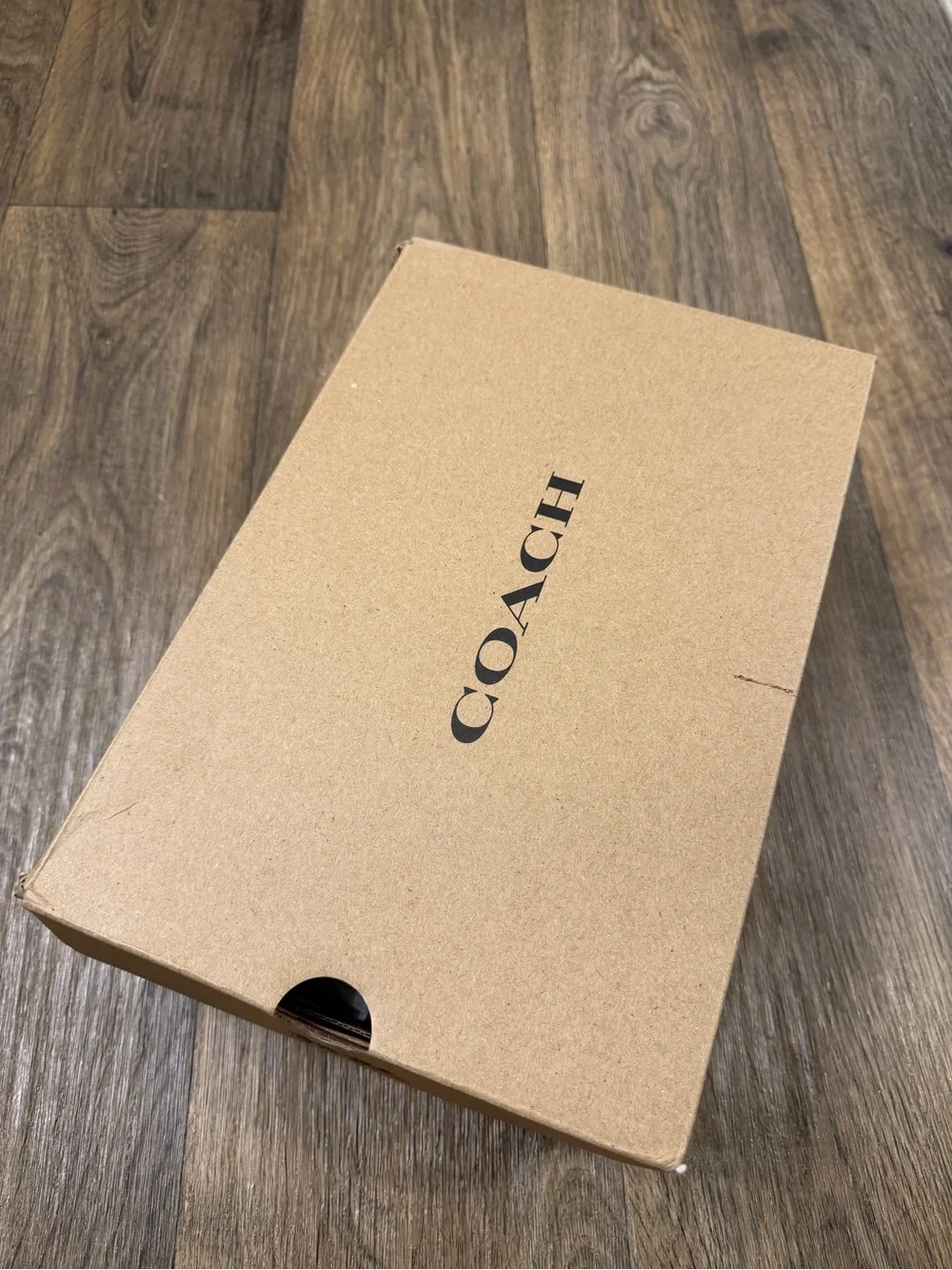 Coach Woman Black Leather Chunky Loafers - Picture 7 of 8